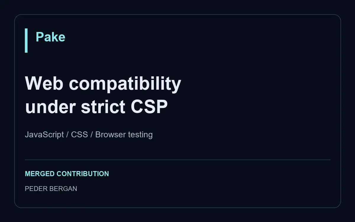 Pake: restore styling on pages with restrictive CSP