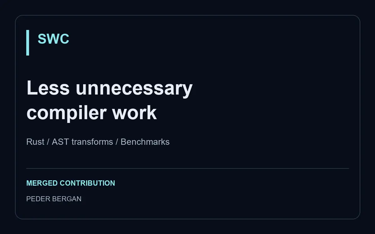 SWC: remove unnecessary compiler-transform traversal