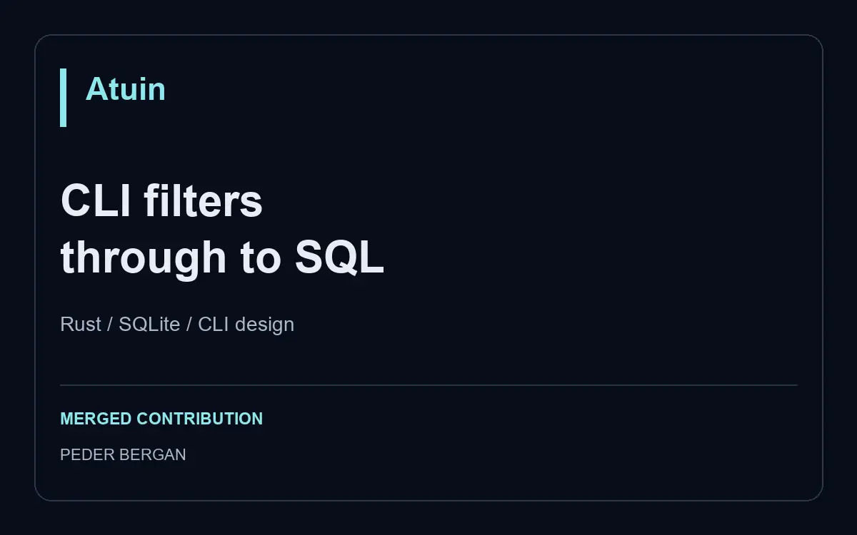 Atuin: search command history by multiple exit codes