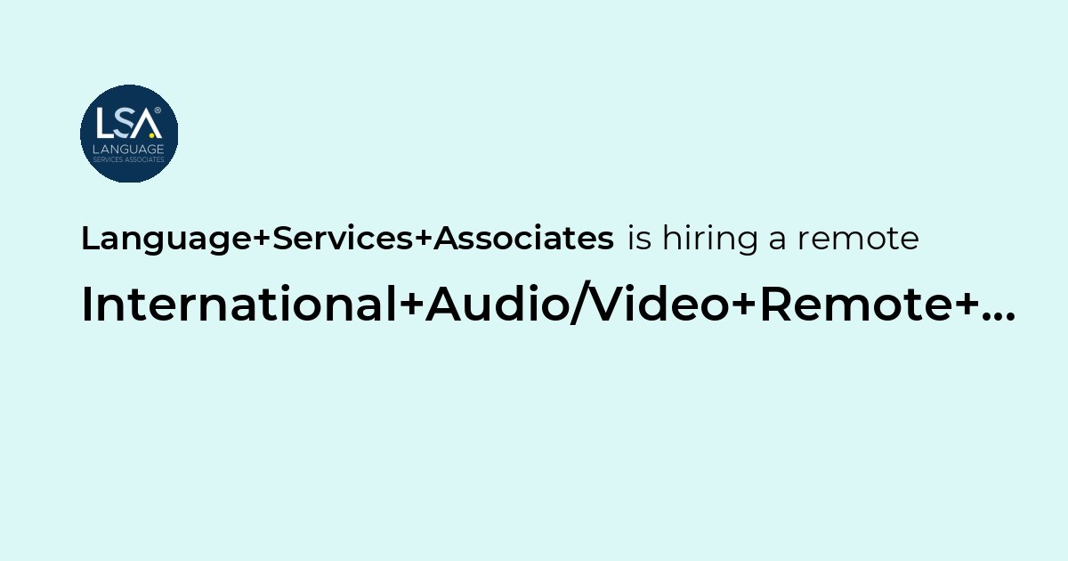 Remote International Audio/Video Remote Lao/Loatian Interpreter at ...