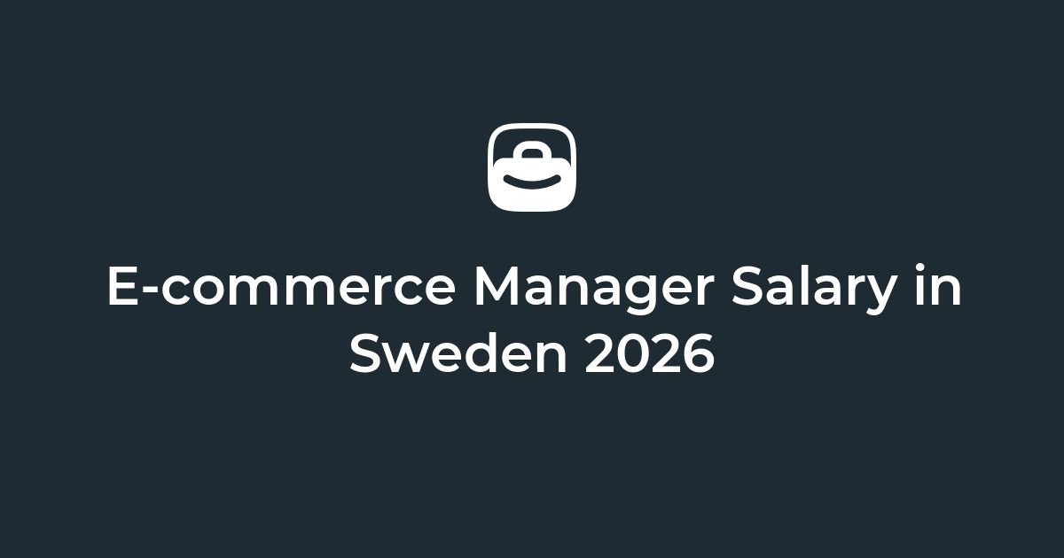 E-commerce Manager Salary in Sweden | Remote Salary Guide – Jobicy