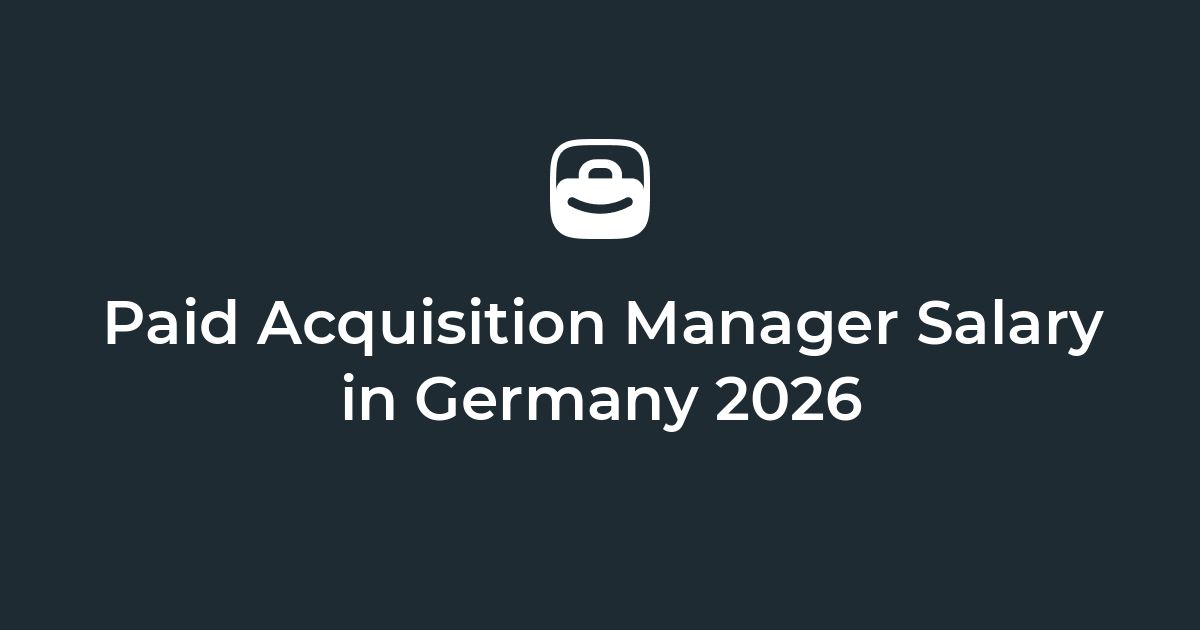 Paid Acquisition Manager Salary in Germany | Remote Salary Guide – Jobicy